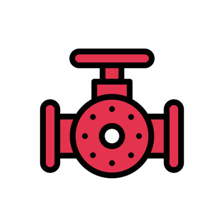 valve vector colour line  iconのイラスト素材