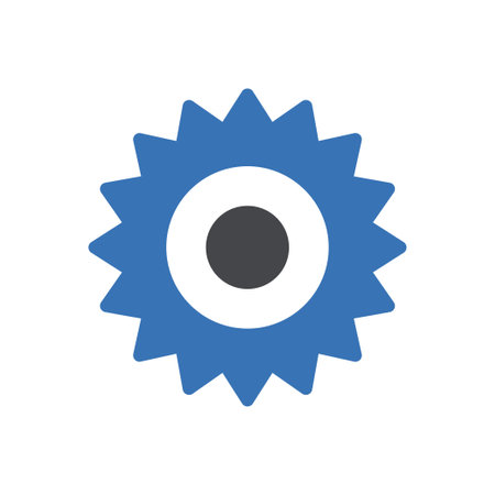 gear vector glyph colour iconのイラスト素材