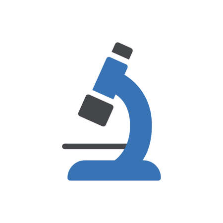 microscope vector glyph colour iconのイラスト素材