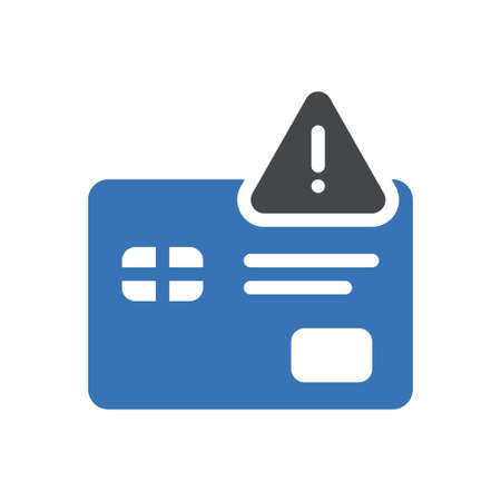 credit vector glyph color iconのイラスト素材