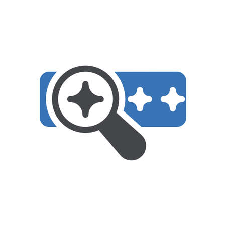 search vector glyph color iconのイラスト素材