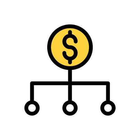 charity vector color line iconのイラスト素材