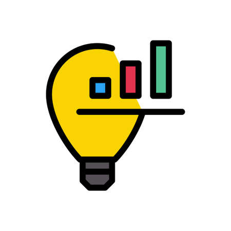 idea vector color line iconのイラスト素材