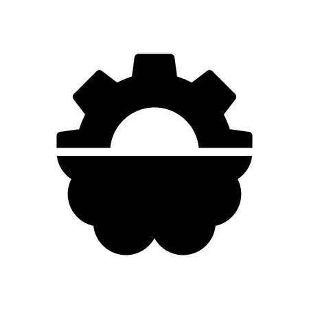 creative vector glyph flat iconのイラスト素材