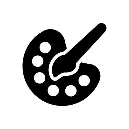 colors vector glyph flat iconのイラスト素材