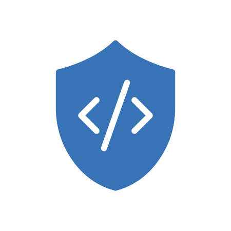 coding vector glyph color iconのイラスト素材