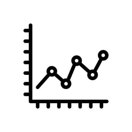 analytic vector thin line iconのイラスト素材