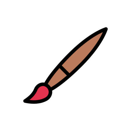 art vector color line iconのイラスト素材