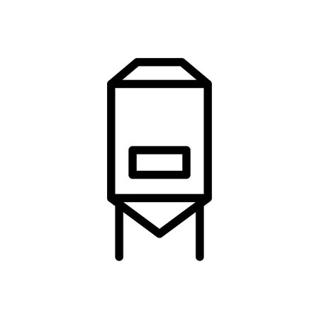 brewery vector thin line iconのイラスト素材