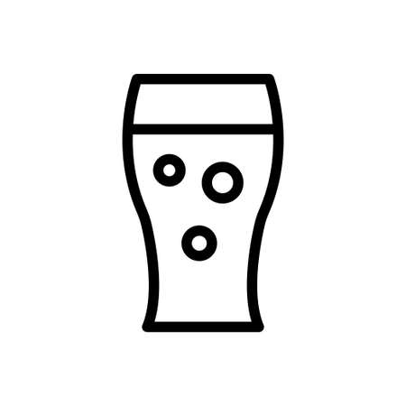 juice vector thin line iconのイラスト素材