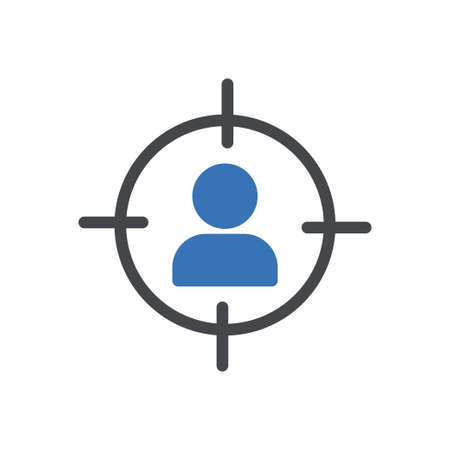 user vector glyph colour iconのイラスト素材