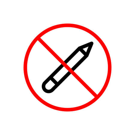 stop vector thin line iconのイラスト素材