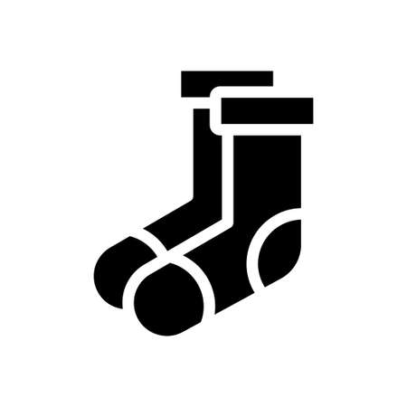 socks vector glyph flat iconのイラスト素材