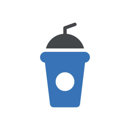 juice vector glyph colour iconのイラスト素材