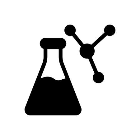 flask vector glyph flat iconのイラスト素材