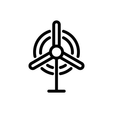 windmill vector thin line iconのイラスト素材