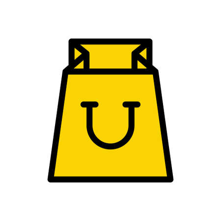 bag vector line colour iconのイラスト素材