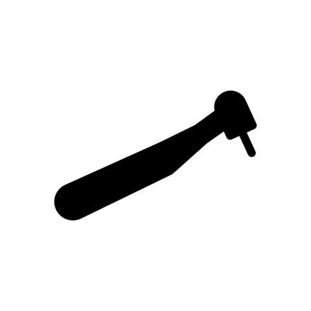 dental tool vector glyph flat iconのイラスト素材
