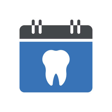 appointment vector glyph colour iconのイラスト素材