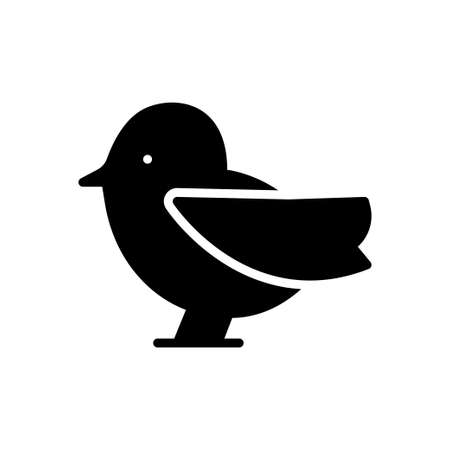 dove vector glyph flat iconのイラスト素材