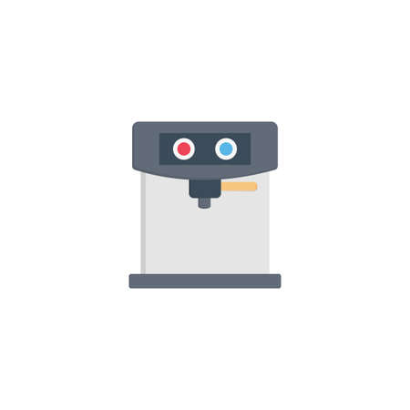 coffeemaker vector colour flat iconのイラスト素材