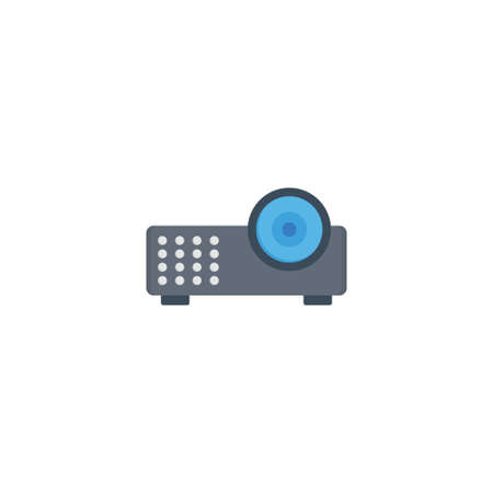 projector vector colour flat iconのイラスト素材