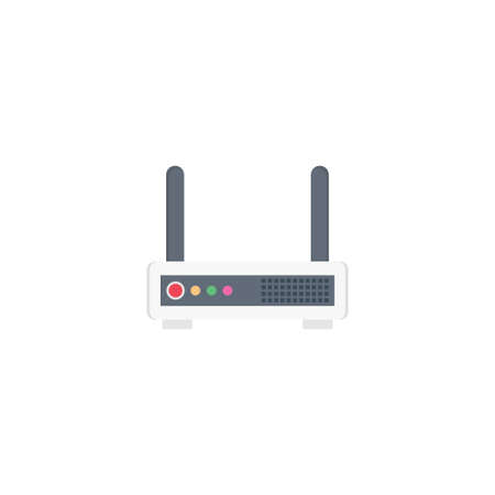 modem vector flat colour icon