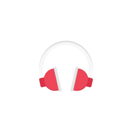 headphone vector flat colour iconのイラスト素材
