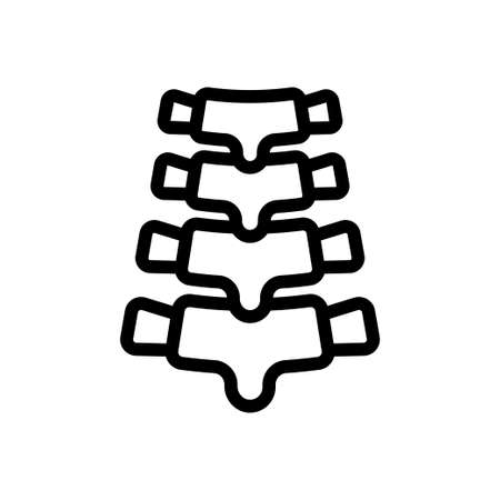backbone vector thin line iconのイラスト素材