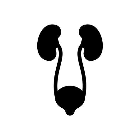 excretory vector glyph flat iconのイラスト素材