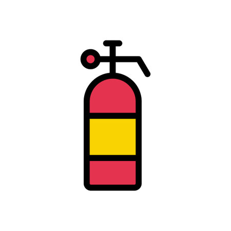 cylinder vector line colour iconのイラスト素材