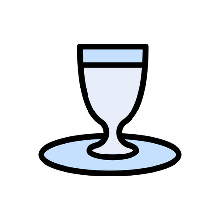 wine vector color line iconのイラスト素材