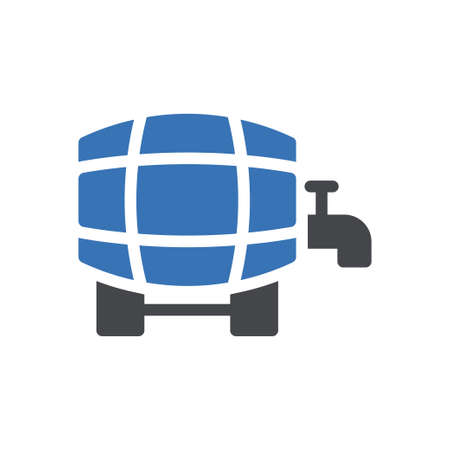 drum vector glyph color iconのイラスト素材