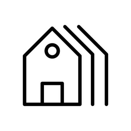 colony vector thin line iconのイラスト素材