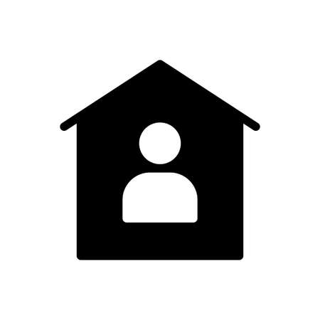 safety vector glyph flat iconのイラスト素材