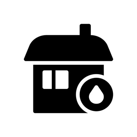 stay vector glyph flat iconのイラスト素材