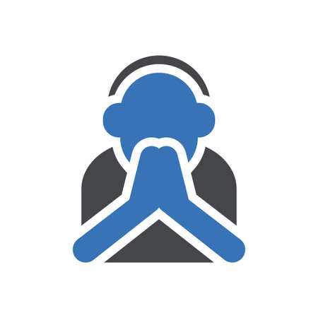 flu vector glyph color iconのイラスト素材