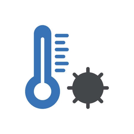 hot vector glyph color iconのイラスト素材