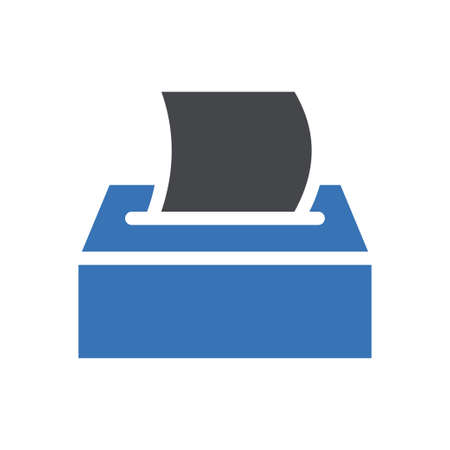 tissue vector glyph color iconのイラスト素材