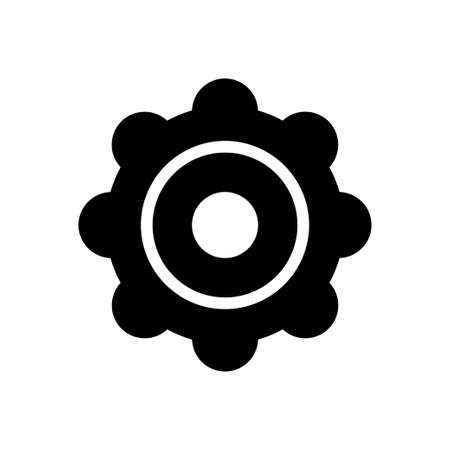 tambourine vector glyph flat iconのイラスト素材