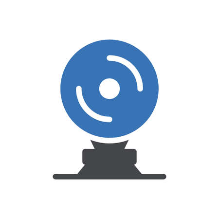 museum vector glyph colour iconのイラスト素材