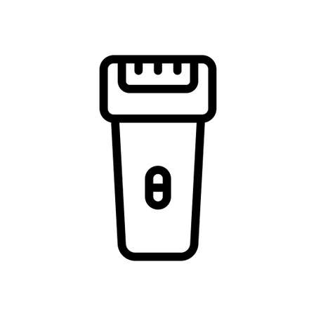 shaving machine vector thin line iconのイラスト素材
