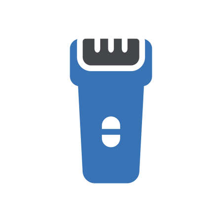 shaving machine vector glyph colour iconのイラスト素材