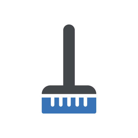 mop vector glyph colour iconのイラスト素材