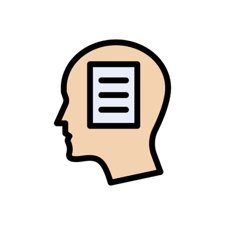 reading vector line colour iconのイラスト素材