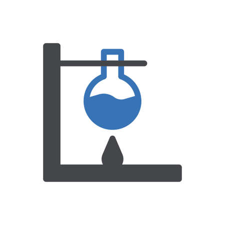 experiment vector glyph colour iconのイラスト素材