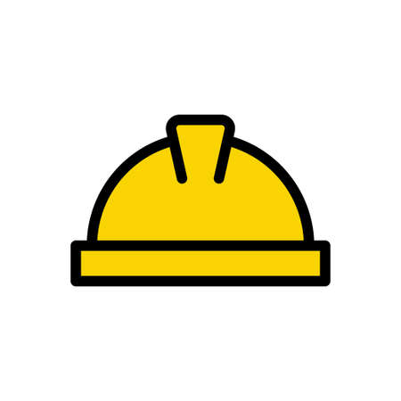 helmet vector color line iconのイラスト素材