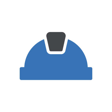 helmet vector glyph color iconのイラスト素材
