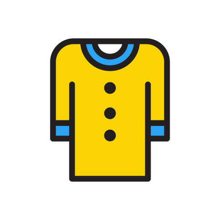 shirt vector colour line  iconのイラスト素材