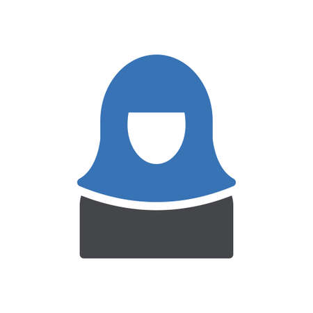 women vector glyph flat iconのイラスト素材